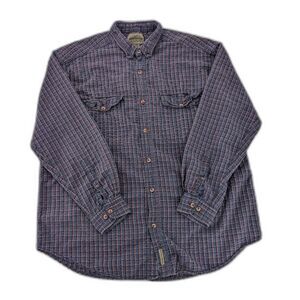 Flyshacker Clothing CO Men's Plaid Flannel Long Sleeve Button Down Shirt Size XL